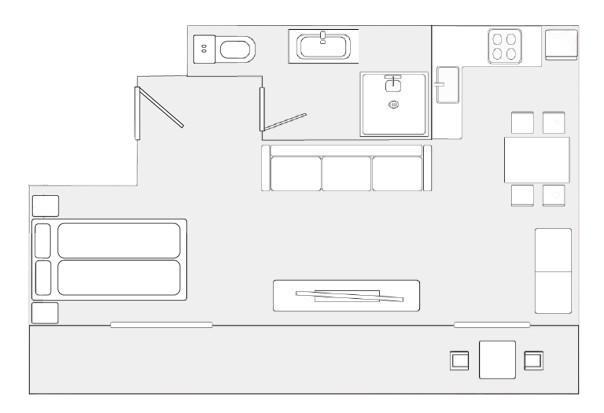Apartment perspective